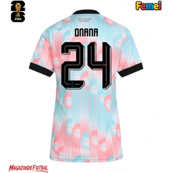 Belgia Amadou Onana #24 Echipament de Fotbal Replică Mondial 2026 Femei Deplasare